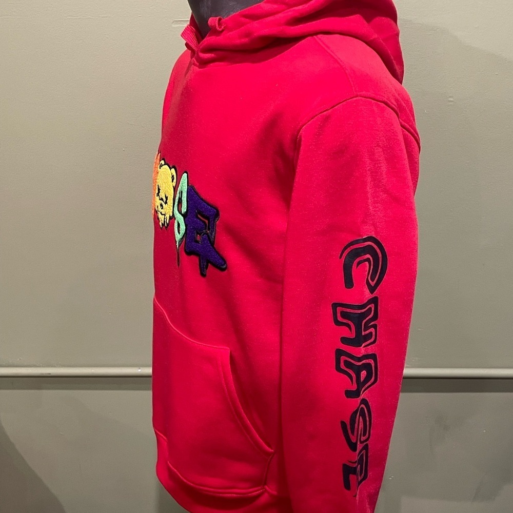 Bleecker&Mercer hoody sweater pullover red side pockets - Picture 2 of 5